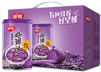 银鹭 好粥道【紫薯紫米粥】(1箱12罐) 12x280g